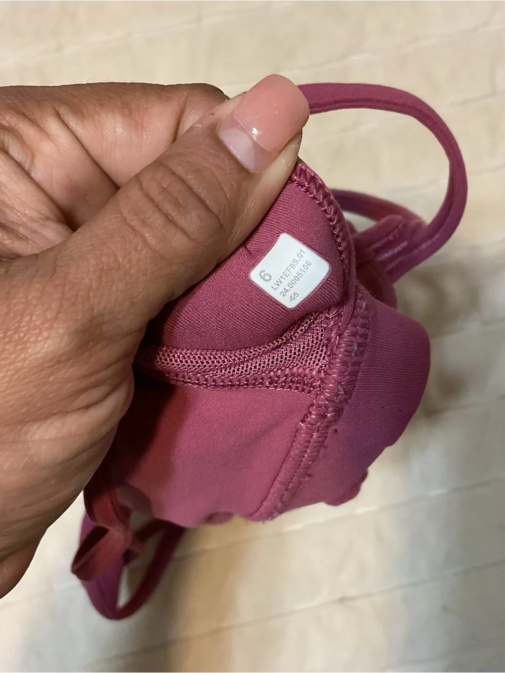 Lululemon Pink Straps Sport Bra Size 6